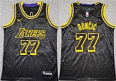 Youth Los Angeles Lakers #77 Luka Doncic Black 2025 City Edition Stitched Jersey,baseball caps,new era cap wholesale,wholesale hats